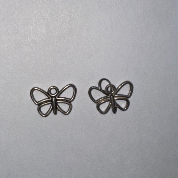 Sterling Silver Small Open Wing Butterfly Pendant - Picture 5 of 16